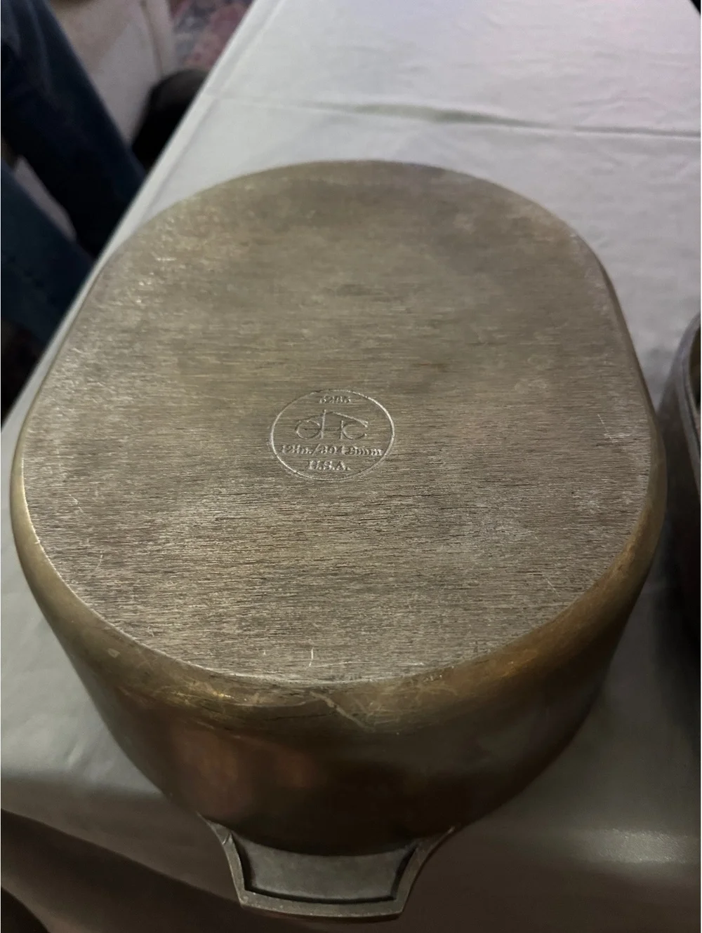 Vintage J.K. Adams Brass Steamer Pot with Lid and Insert